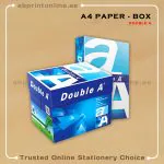 DOUBLE A  MULTIPURPOSE 80 GSM A4 PAPER BOX/5 REAMS