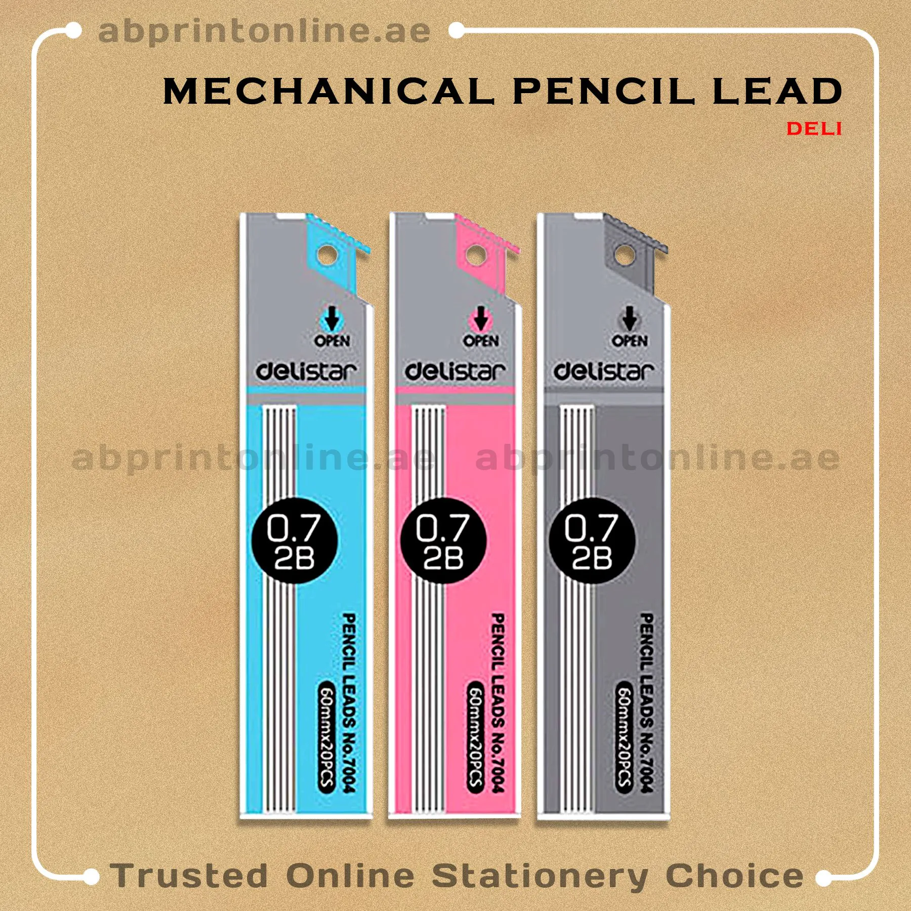 DELISTAR MECHANICAL PENCIL LEAD 0.7 2B - Image 1