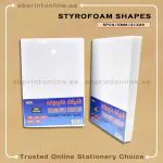 THERMOCOL WHITE SHEET A4 SIZE 5MM SET OF  5PCS