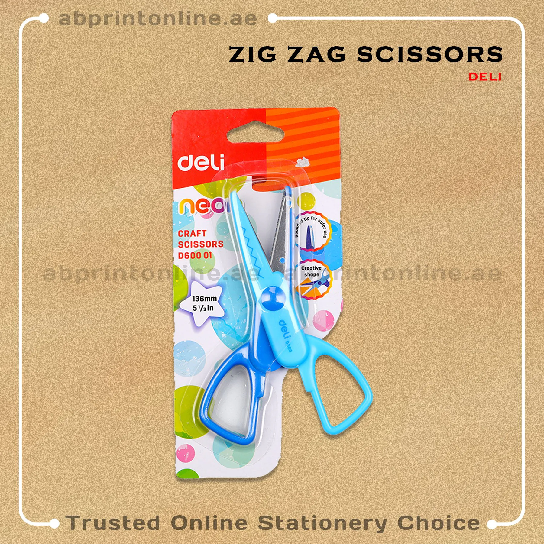 ZigzagScissorsDeli4 DELI CRAFT SCISSORS D600 01 - Image 1