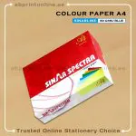 SINAR SPECTRA COLORED COPY PAPER, A4, 80GSM, BLUE, PKT/500 SH