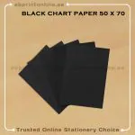 CHART PAPER 50 X 70CM -BLACK COLOR
