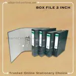 ALBA RADO BLACK MARBLE LEVER ARCH BOX FILE A4 "2"