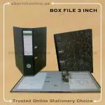 ALBA RADO BLACK MARBLE LEVER ARCH BOX FILE A4 "3"