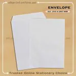 WHITE A4 (229 x 324 MM)ENVELOPES PKT/50PCS