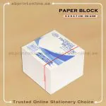 FIS PAPER BLOCK LOOSE 9CM X 9CM X 7CM - WHITE (PC)