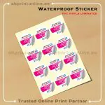 WATERPROOF STICKER PRINTING