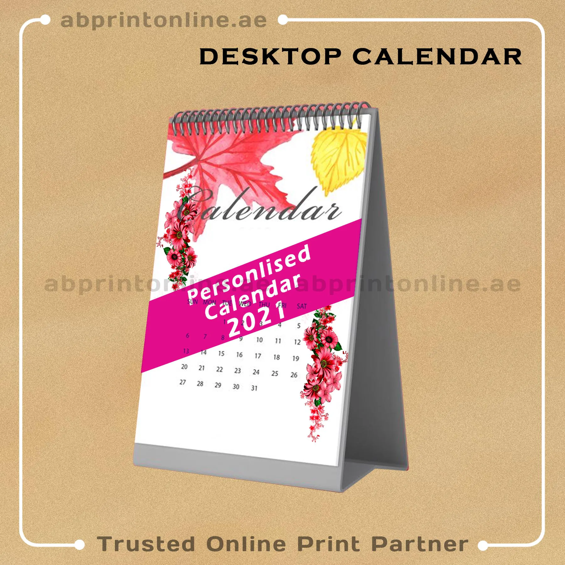 1 DESIGN 1 PERSONALISED DESKTOP CALENDAR - Image 1
