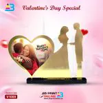 Photo Frame Acrylic-GOLDEN LOVE LEFT