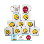 Diwali Gift - Mug White Combo - 9 Pcs - DW502