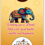 Diwali Rollup Stand Custom  - 85x200cm - DW910