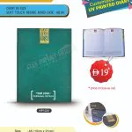 DIARY-A5-WHITE HARD CASE-SOFT TOUCH REXINE DAILY PAGE -GREEN