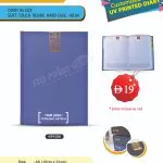 DIARY-A5-WHITE HARD CASE SOFT TOUCH REXINE DAILY PAGE -DARK BLUE