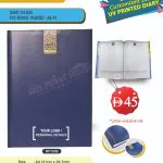 DIARY-A4 WHITE FOAM PADDED-REXINE DAILY PAGE A4 - BLUE