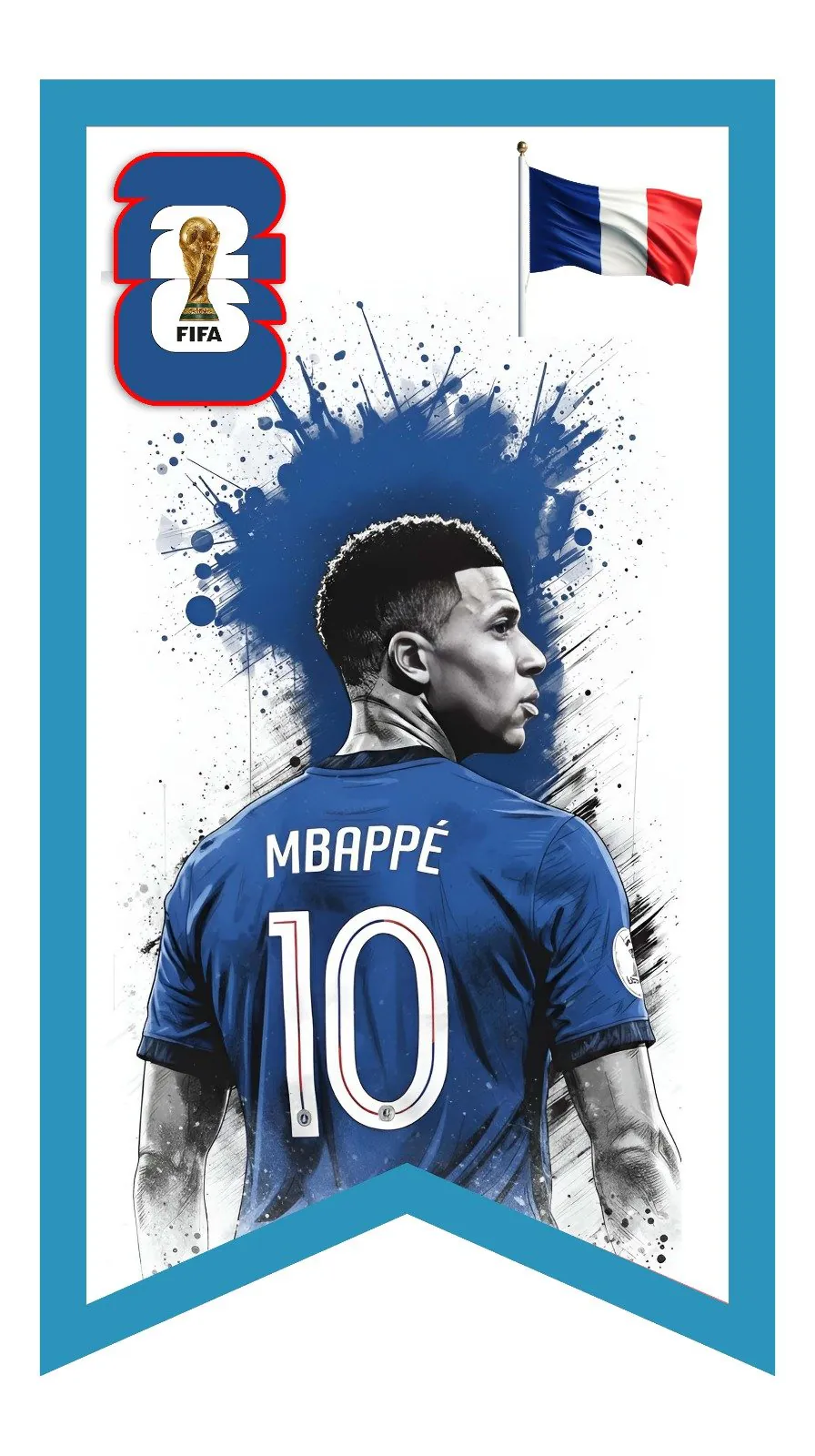 WhatsApp Image 2026-06-13 at 16.32.15 (1) Mbappe Dangling Banner - 65cmx105cm - Image 1