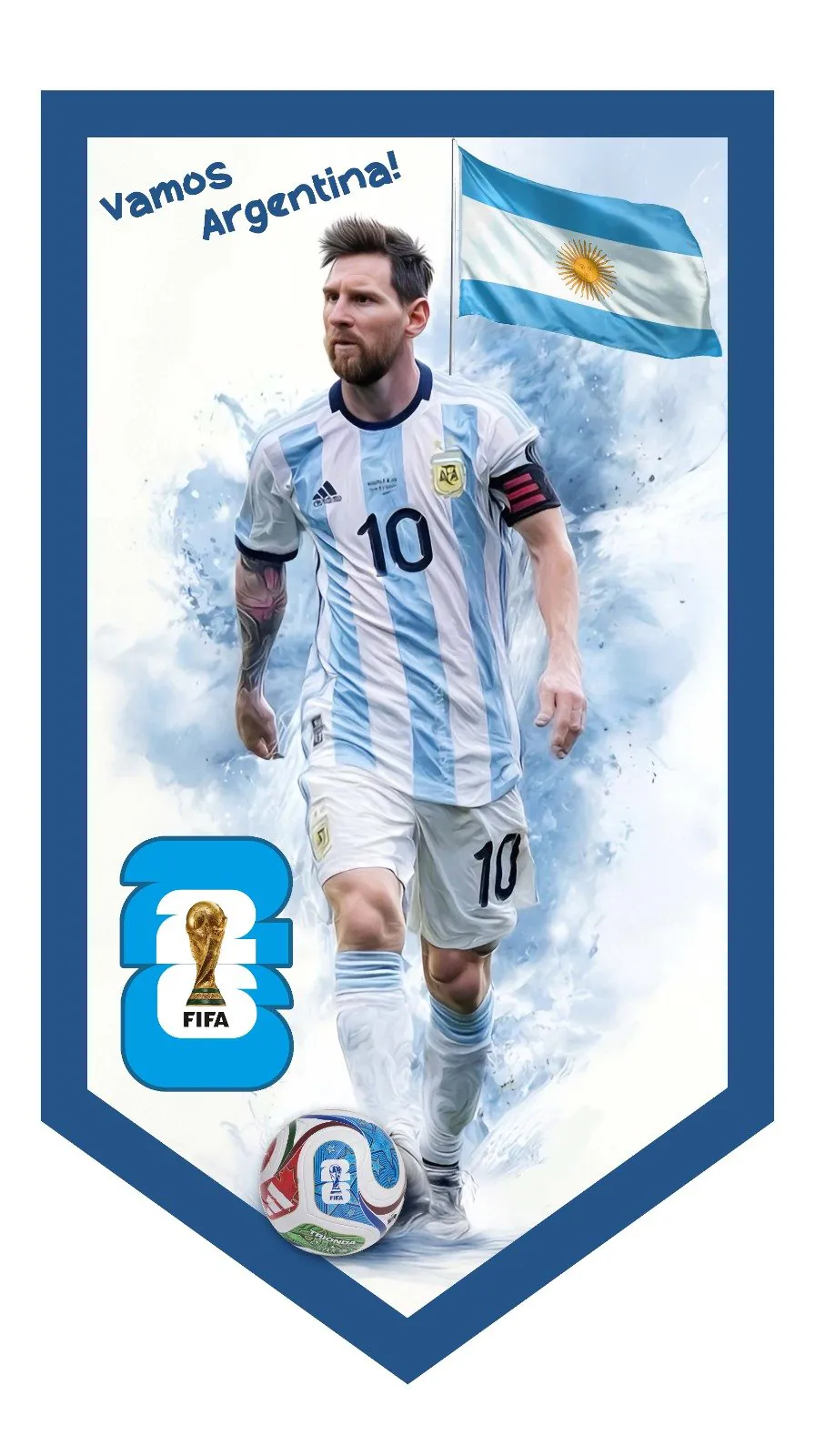 WhatsApp Image 2026-06-13 at 16.32.15 (3) Lionel Messi Dangling Banner - 65cmx105cm - Image 1