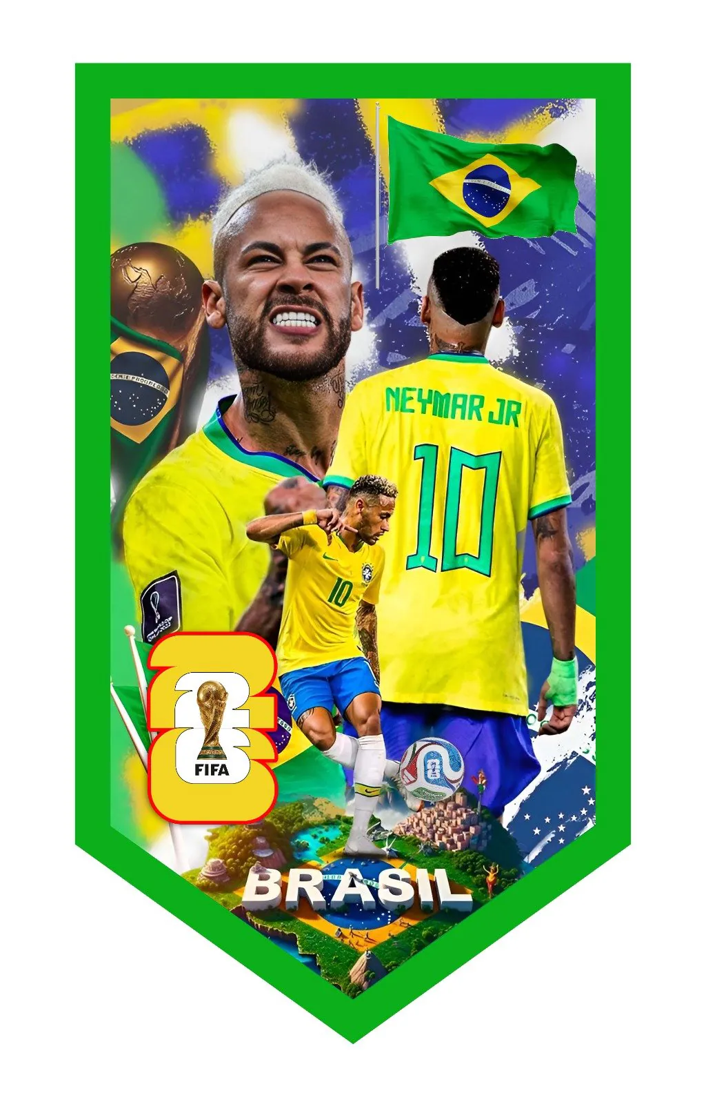 WhatsApp Image 2026-06-13 at 16.32.15 Neymar Dangling Banner - 65cmx105cm - Image 1